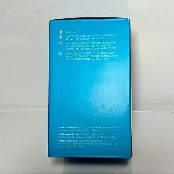 Amazon Echo Pop | Full sound compact smart speaker with Alexa | Charcoal - Picture 7 of 7